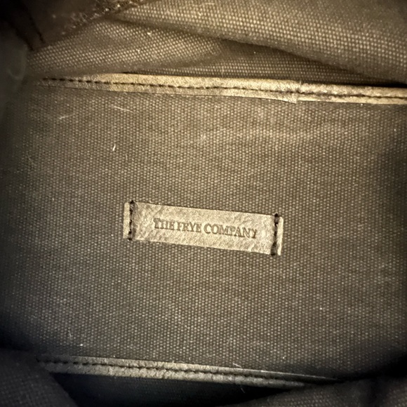 Distressed leather Frye skull tote - Picture 2 of 6